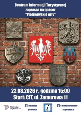 Piotrkowskie orły na jednej trasie. Przewodnik pokaże heraldyczne detale